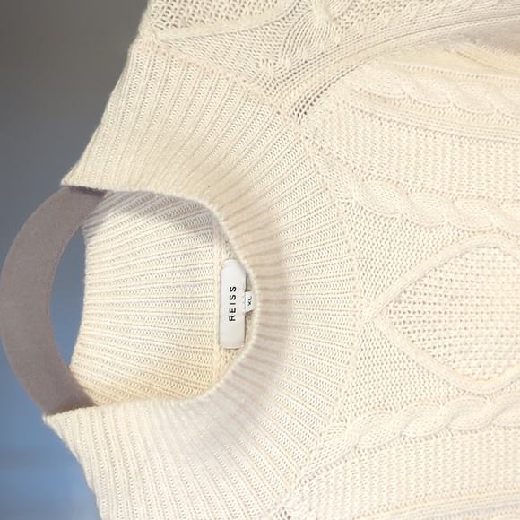 Reiss Cable Knit Oversize Sweater Size XL - Picture 4 of 7